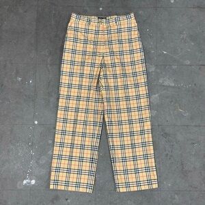 Vintage Burberry Golf Nova Check Plaid Pants Women's Size 2 US / 6 UK Trousers